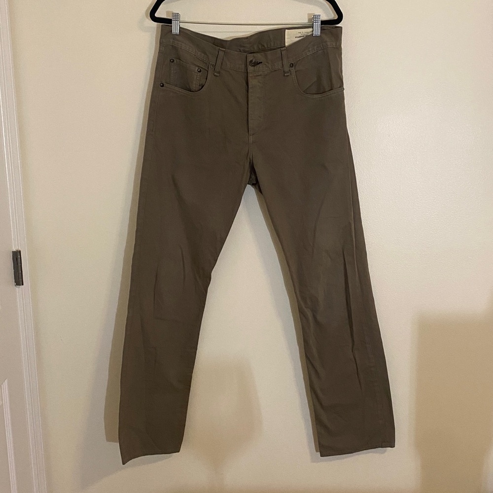 Rag & Bone Men's Fit 3 Slim Straight Leg Distressed Gray Cotton 34x32